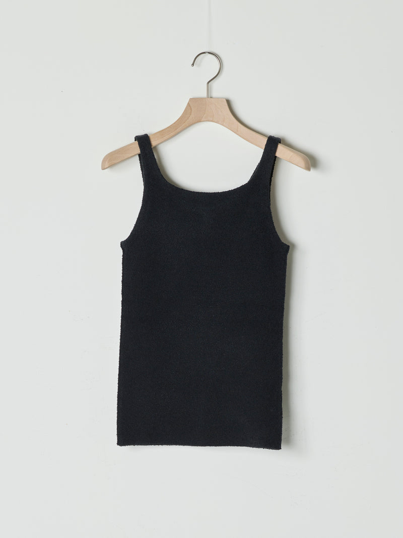 【26SS予約商品】BOUCLE TANK TOP BLACK