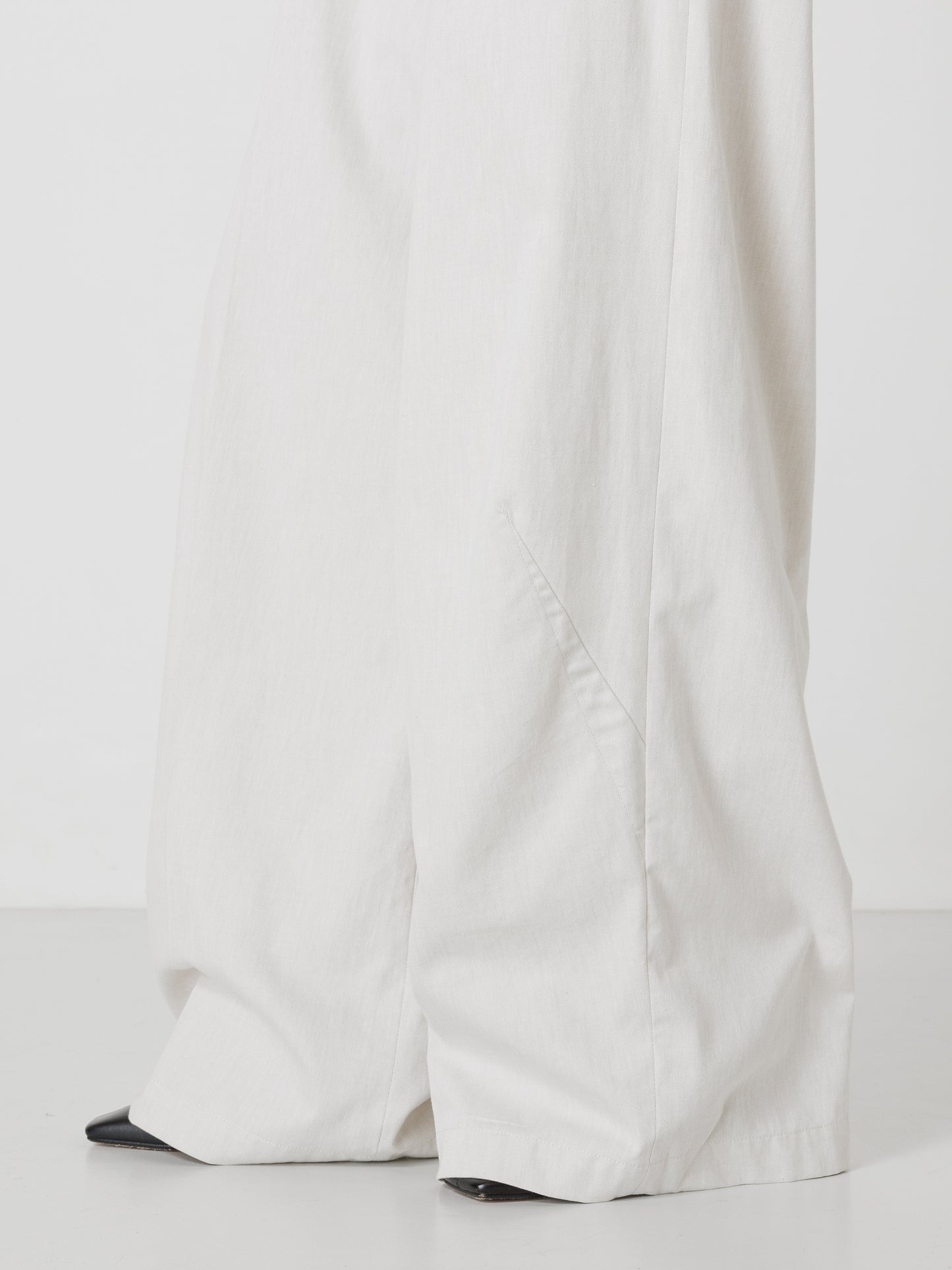 DENIM WIDE PANTS IVORY