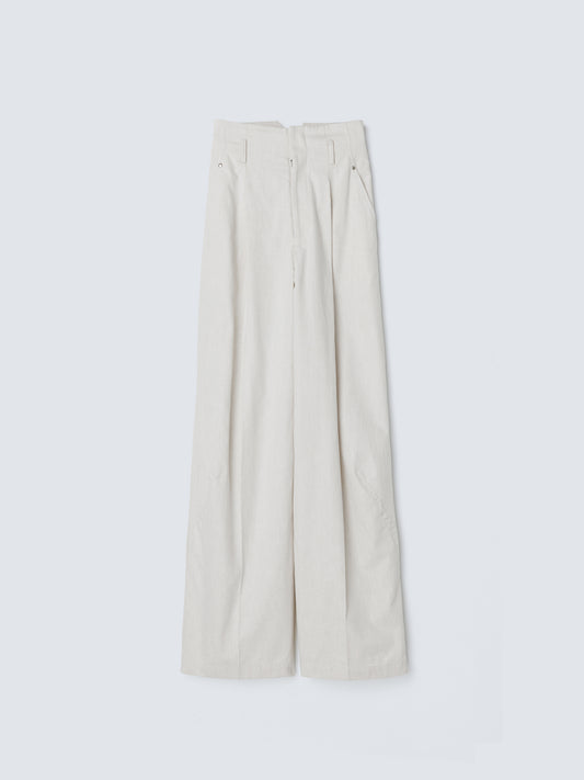 DENIM WIDE PANTS IVORY