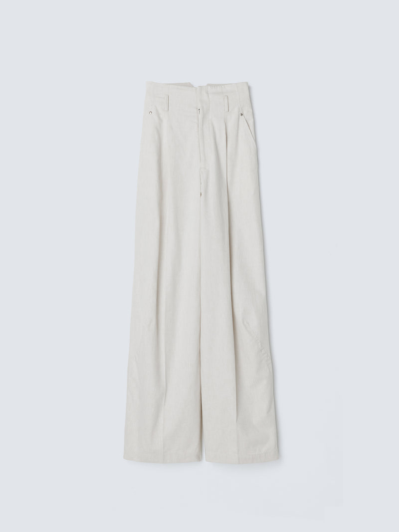 DENIM WIDE PANTS IVORY