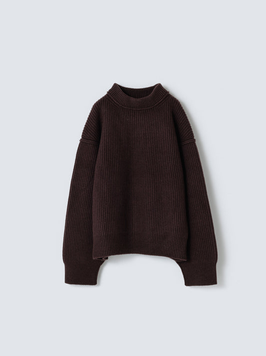 (C) PULLOVER BROWN