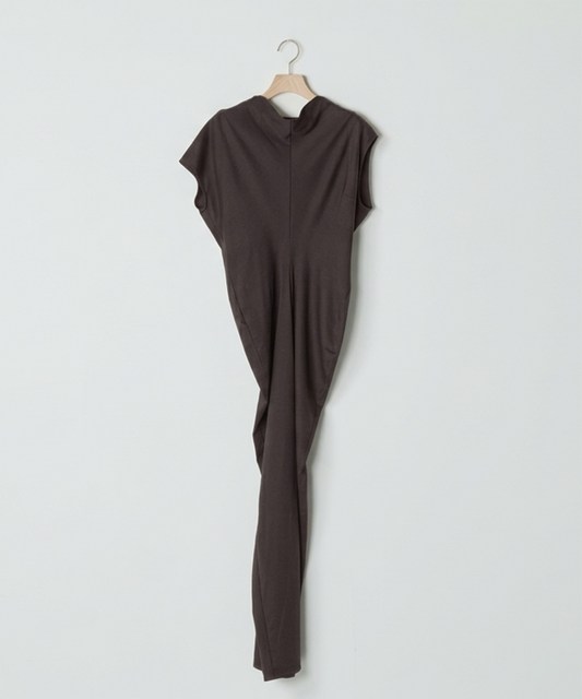 【予約販売・5月中旬-下旬配送】WHIFFLING DRESS BROWN