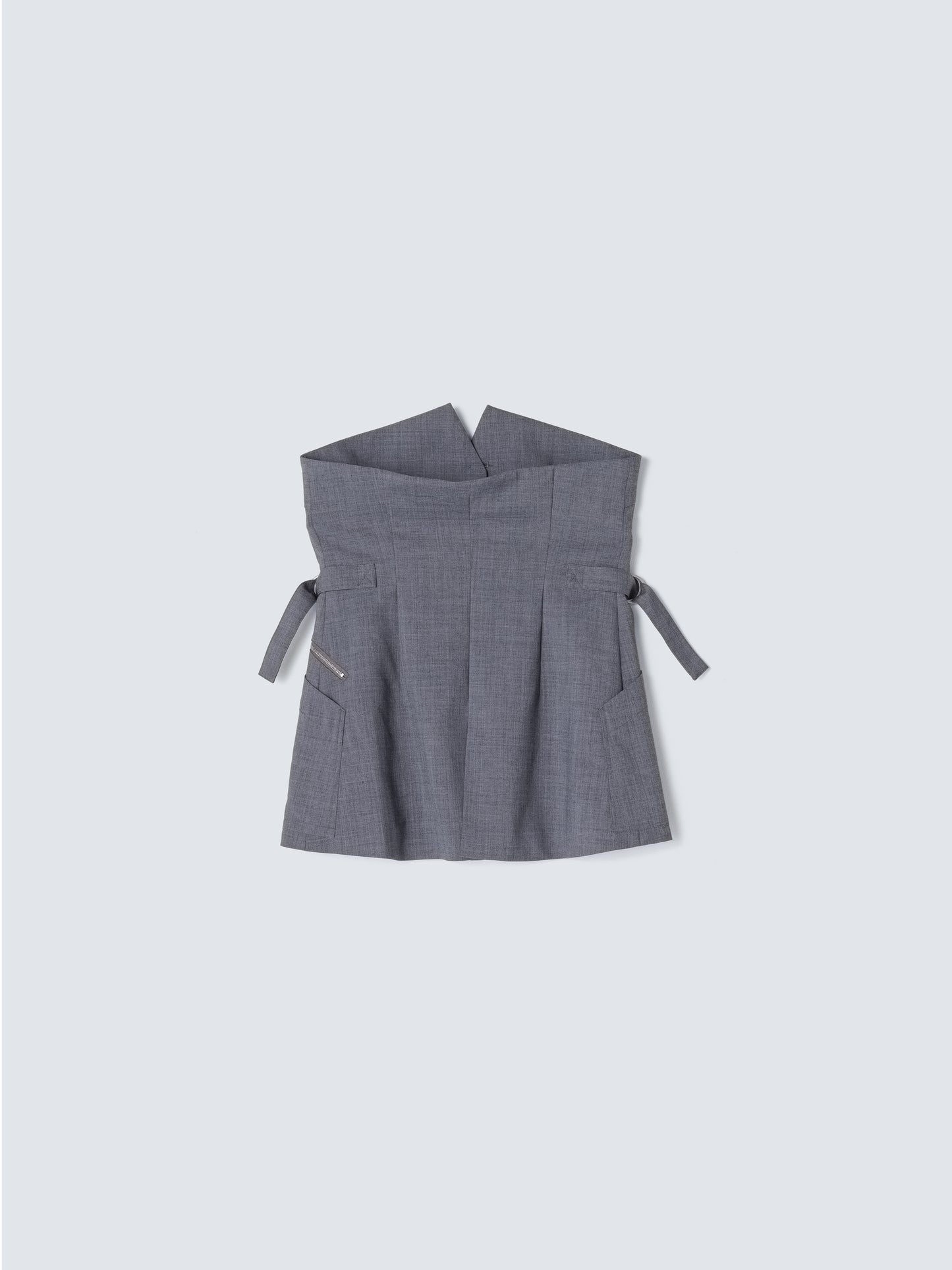 SUMMER WOOL BUSTIER GREY