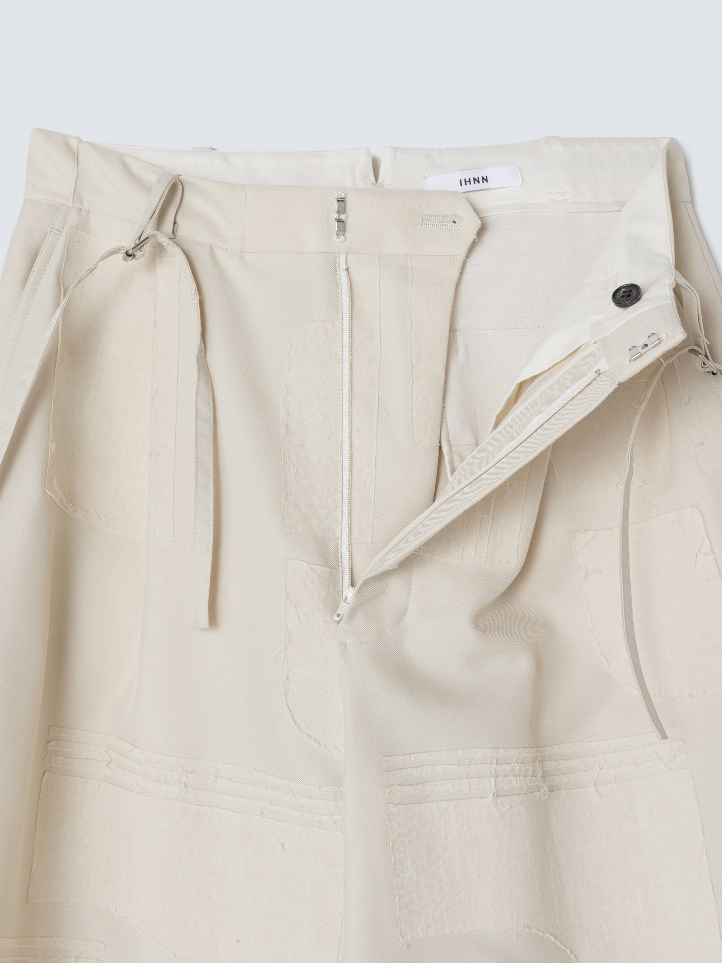 BONDING SUSPENDER PANTS SAND BEIGE