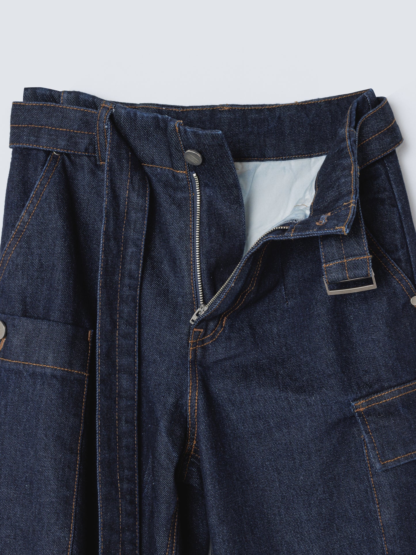 7POCKET DENIM PANTS DARK BLUE