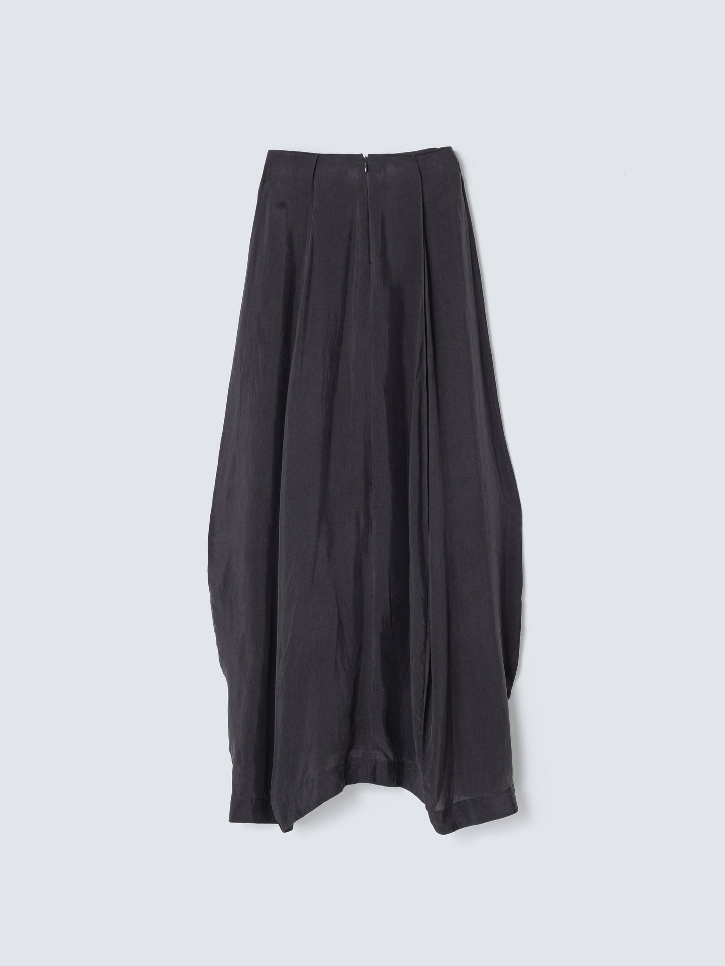 CUPRO CURVE SKIRT CHARCOAL