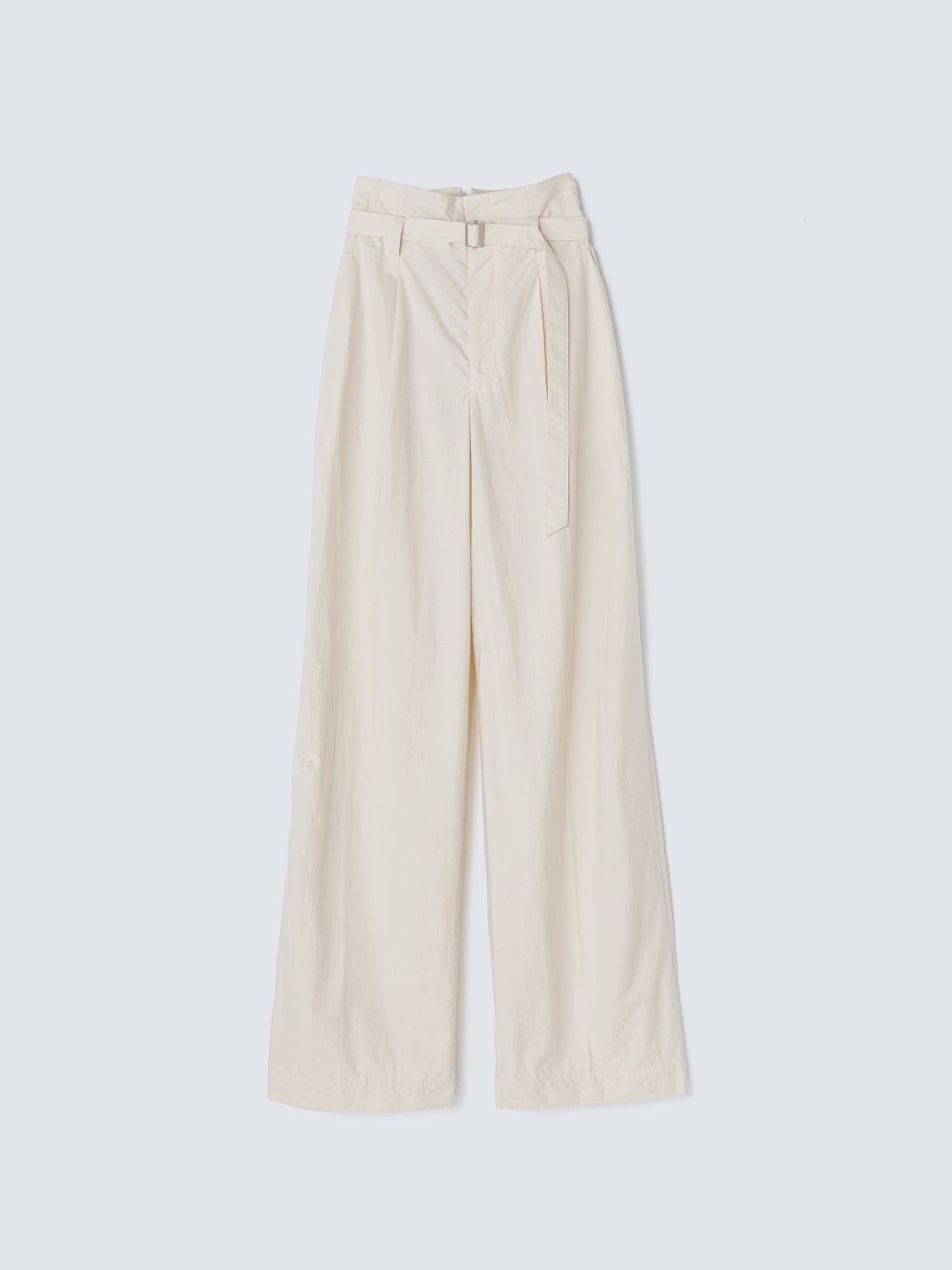 WAIST BELT WIDE PANTS ECRU