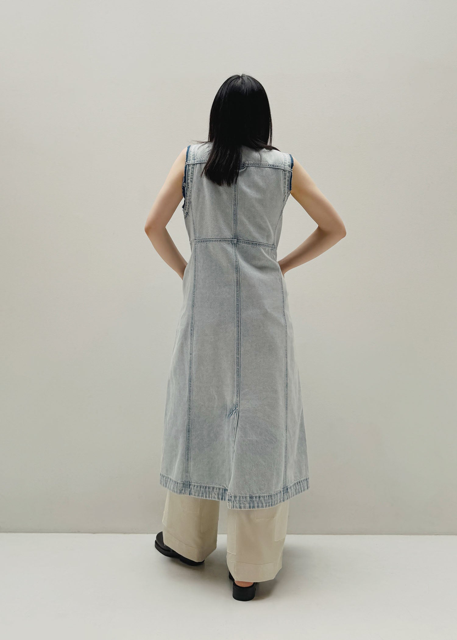 児島Denim ドレスシャツ ネイビー Mサイズ 新品未使用 児島Denim ドレスシャツ/ホリゾンタルカラー/ネイビー