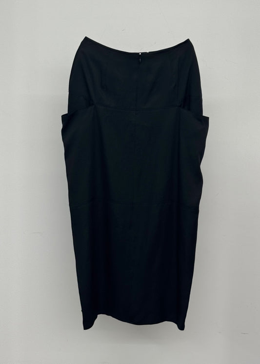 【26SS予約商品】Paneled Satin Skirt BLACK