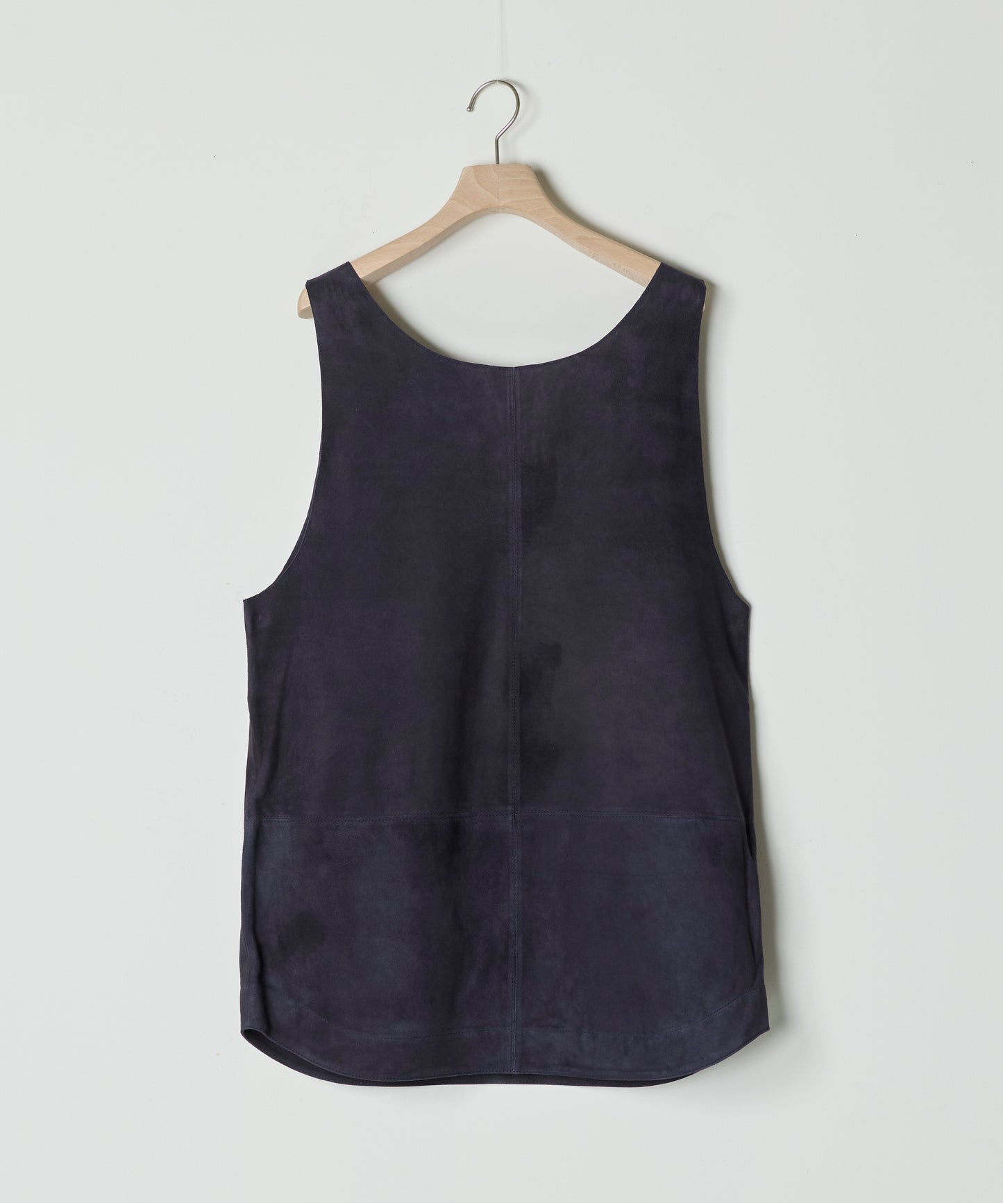 【26SS予約商品】Paneled Suede Tank Top NAVY